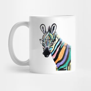 Colorful zebra Mug